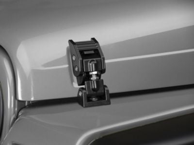 Rugged Ridge Hood Catches; Black (97-06 Jeep Wrangler TJ)