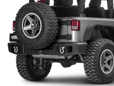 Rugged Ridge Spartacus Rear Bumper; Satin Black (07-18 Jeep Wrangler JK)