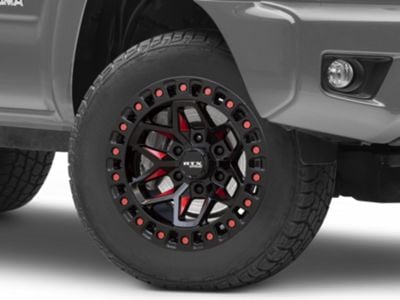 ウィツグROLOC RTX Offroad Wheels Ranger Zion Black Milled Red 6-Lug Wheel