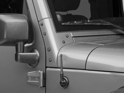 Rugged Ridge Reflex Stubby Antenna; 6-Inch (97-23 Jeep Wrangler TJ, JK & JL)