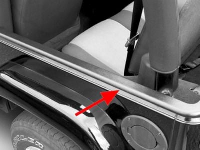 Rugged Ridge Body Tub Rail Armor Kit (97-06 Jeep Wrangler TJ)