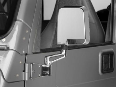Rugged Ridge Dual Focus Mirrors; Chrome (87-02 Jeep Wrangler YJ & TJ)