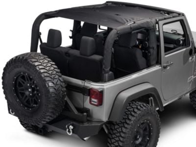 Rugged Ridge Full-Length Eclipse Sun Shade; Black (07-18 Jeep Wrangler JK 2-Door)