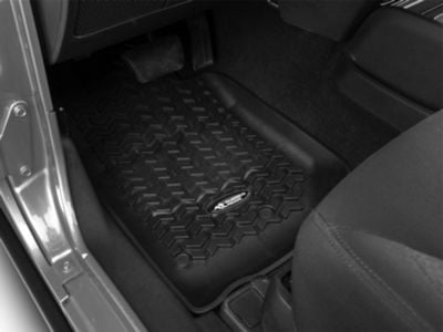 Rugged Ridge All-Terrain Front and Rear Floor Liners; Black (07-18 Jeep Wrangler JK 2-Door)