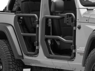 Rugged Ridge Fortis Front Tube Doors with Mirrors (18-24 Jeep Wrangler JL)