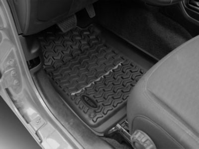 Rugged Ridge All-Terrain Front and Rear Floor Liners; Black (20-24 Jeep Gladiator JT)