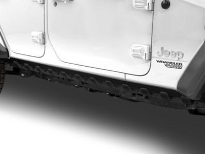 Rugged Ridge Jeep Wrangler Body Armor Rocker Guards; Black 11651.61 (18 ...