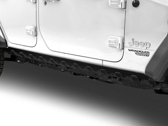 Rugged Ridge Jeep Wrangler Body Armor Rocker Guards; Black 11651.61 (18 ...