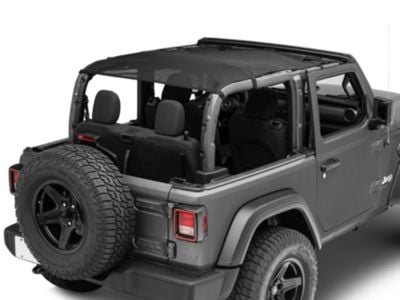 Rugged Ridge Full-Length Eclipse Sun Shade; Black (18-24 Jeep Wrangler JL 2-Door)
