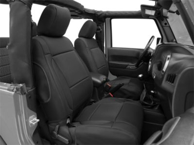 Rugged Ridge Neoprene Front Seat Covers; Black (11-18 Jeep Wrangler JK)