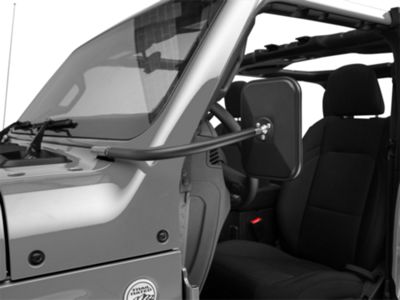 Rugged Ridge Rectangular Trail Mirrors (18-24 Jeep Wrangler JL)