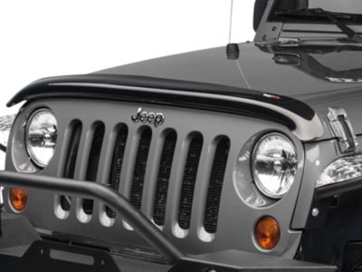 Rugged Ridge Hood Bug Deflector; Smoked (07-18 Jeep Wrangler JK)