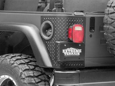 Rugged Ridge Jeep Wrangler Rear Quarter Panel Body Armor Kit 11650.01