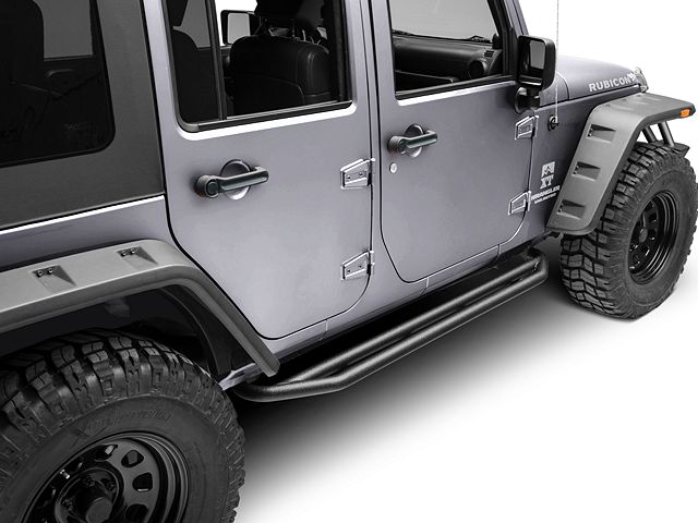 Rugged Ridge Jeep Wrangler RRC Side Armor Guards; Black 11504.20 (07-18 ...