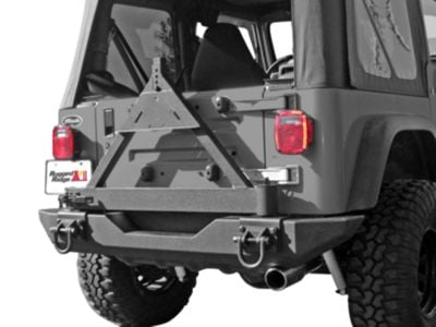Rugged Ridge XHD Rear Bumper Tire Carrier (76-06 Jeep CJ5, CJ7, Wrangler YJ & TJ)