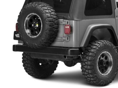 Rugged Ridge Tire Carrier Heavy Duty; Textured Black (87-06 Jeep Wrangler YJ & TJ)