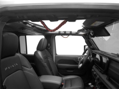 Rugged Ridge Paracord Grab Handles; Red and Black (Universal; Some Adaptation May Be Required)