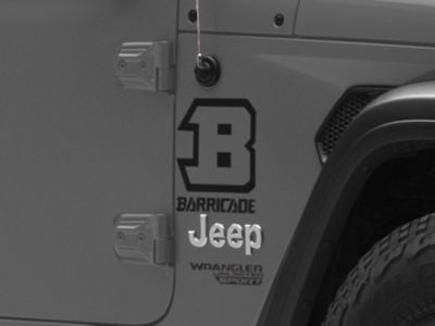 SEC10 Barricade B-Block Decal; Black (Universal; Some Adaptation May Be Required)