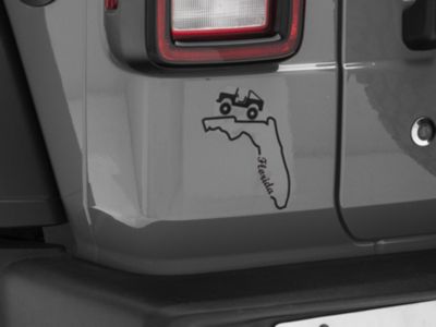 SEC10 State Silhouette Decal; Florida (Universal; Some Adaptation May Be Required)