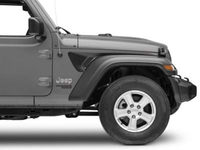 SEC10 Side Accent Decals; Matte Black (18-24 Jeep Wrangler JL)