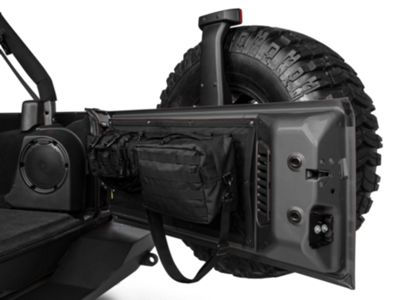 Smittybilt GEAR Tailgate Cover; Black (07-18 Jeep Wrangler JK)