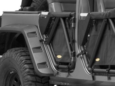 Smittybilt SRC Gen2 Rear Tubular Doors (07-18 Jeep Wrangler JK 4-Door)