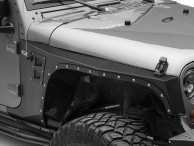 Smittybilt XRC Front Fenders; Black Textured (07-18 Jeep Wrangler JK)