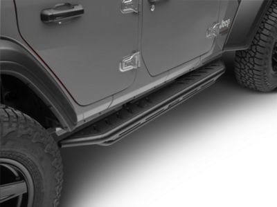 Triple Tube Rock Rails; Textured Black (18-24 Jeep Wrangler JL 4-Door)