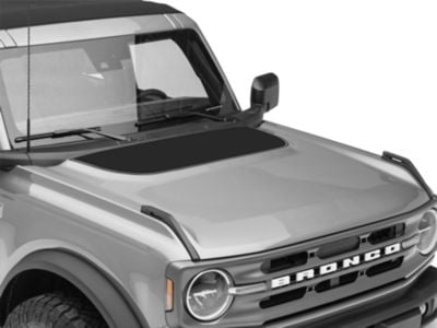 SpeedForm Version 3 Hood Decal; Matte Black (21-24 Bronco, Excluding Raptor)