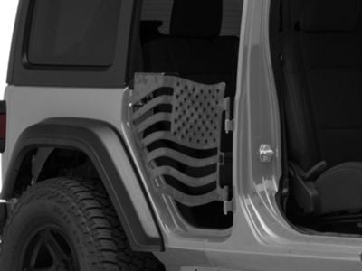 Steinjager Jeep Wrangler Premium American Flag Rear Trail Doors