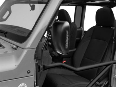 Steinjager Tube Door Mirror Kit; Black (18-24 Jeep Wrangler JL)