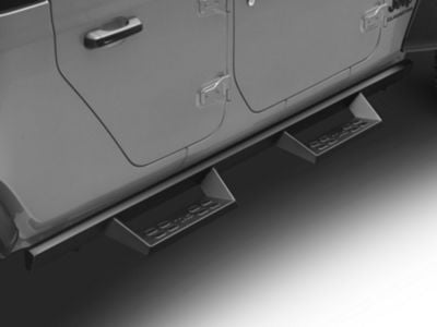 4-Inch Drop Sniper Running Boards; Textured Black (20-24 Jeep Gladiator JT)