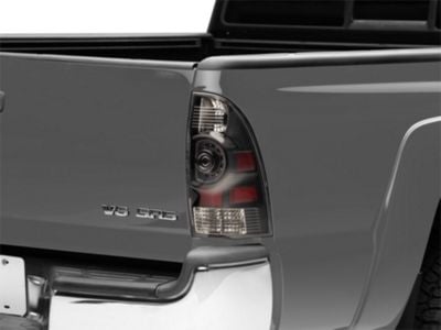 LED Tail Lights; Matte Black Housing; Clear Lens (05-15 Tacoma w/ Factory Halogen Tail Lights)
