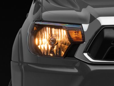 JDM Style Headlights; Black Housing; Clear Lens (12-15 Tacoma)