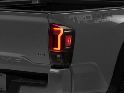 LED Tail Lights; Black Housing; Clear Lens (16-23 Tacoma)