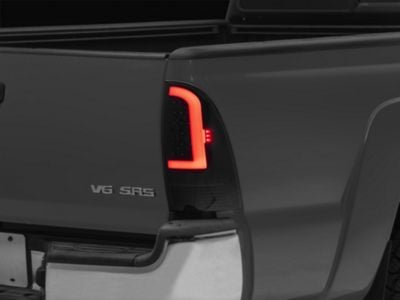 Light Bar LED Tail Lights; Black Housing; Smoked Lens (05-15 Tacoma w/ Factory Halogen Tail Lights)
