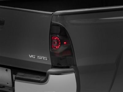 OE Style LED Tail Lights; Black Housing; Clear Lens (09-15 Tacoma)