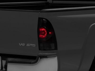 OEM LED Style Tail Lights; Black Housing; Smoked Lens (05-15 Tacoma)