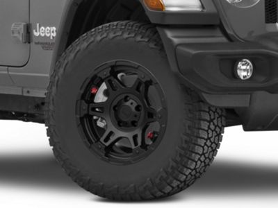 Teraflex Nomad Split Spoke Off-Road Metallic Black Wheel; 17x8.5 (18-24 Jeep Wrangler JL)