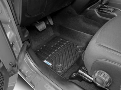TruShield Precision Molded Front and Rear Floor Liners; Black (20-24 Jeep Gladiator JT)