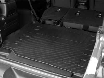 TruShield Precision Molded Cargo Liner; Black (18-24 Jeep Wrangler JL 4-Door, Excluding 4xe)