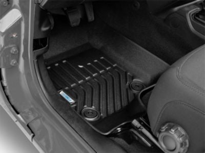 TruShield Precision Molded Front and Rear Floor Liners; Black (18-24 Jeep Wrangler JL 4-Door, Excluding 4xe)