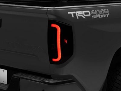 Sequential LED Tail Lights; Gloss Black Housing; Smoked Lens (14-21 Tundra)