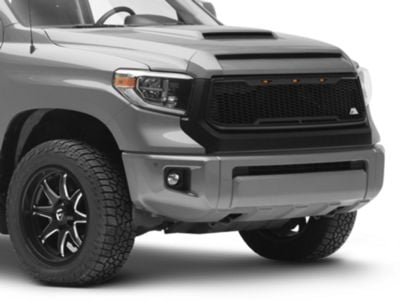 Impulse Upper Replacement Grille with Amber LED Lights; Matte Black (14-21 Tundra)
