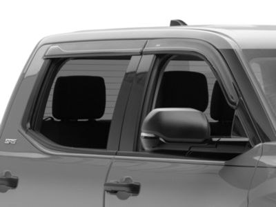 In-Channel Window Deflectors For 2022-2024 Toyota Tundra CrewMax - 4pc Smoke Rain Guards