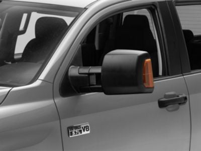 2007-2021 Toyota Tundra Black Power Heated BSM Tow Mirrors w/LED Signals