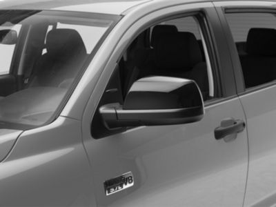Top Mirror Covers; Gloss Black (07-21 Tundra)