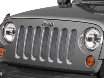 Under The Sun Inserts Jeep Wrangler Grille Insert; Bright Silver