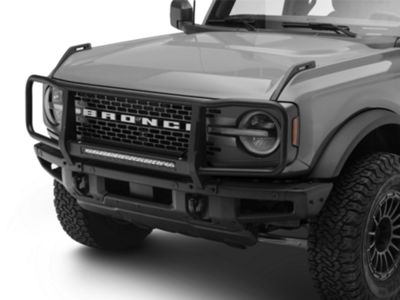LOSTAR Bull Bar Bumper Brush Guard For Ford Bronco 2021-2023 2/4 Door - Black