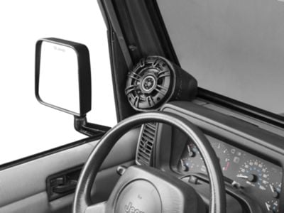 Select Increments Versa Speaker Pods with Kicker 4-Inch Speakers (66-24 Jeep CJ5, CJ7, Wrangler YJ, TJ, JK & JL)